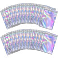 Miniatyrbillede 1 af 5: Foliebags Genlukkelige Ziplock-poser Holografiske Farver Lugtsikre Poser Til Gaveposer Mad Smykker Opbevaring, 6x10cm / 7x10cmcolor