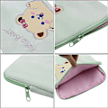 Miniatyrbillede 4 af 5: 9-11 tommer plysj søde bjørn laptop sleeve taske iPad beskyttende etui tablet cover notebook opbevaringspose til kvinder piger