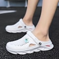 Miniatyrbillede 5 af 5: Herres Sommersandaler Fashion Strand Platform Slippers Eva Sole Slides Sandaler Træsko Blanco 38