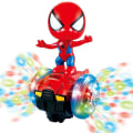 Miniatyrbilde 1 av 5: Dansende Spider-man Robotleker, Spin Robot Interaktivt Lekebil Med Fargerike Blinkende Lys Og Musikk, Interaktive Pedagogiske Gaveleker For 3 4 5 6 7 Y