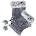 Miniatyrbillede 1 af 4: Vinterhandsker til kvinder Faux Fur Varme mellemlange tommelfingerhul Fingerless Handsker