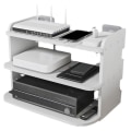 Miniatyrbilde 1 av 5: Veggmontert TV-boks-hylle, ruterhylle, dekoderbrakett, holder, PC-DVD-spillerstativ, hylle, aluminium, lag S