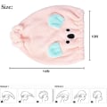 Miniatyrbillede 3 af 5: Sød Koala Hår Tørrehåndklæder Børnehårshætte, 3 Pakker Mikrofiber Hårhåndklæde Wrap til Kvinder Piger (Koala)