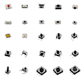 Miniatyrbillede 1 af 5: Tryk-kontakt / Mikrokontakt / Trykknapper Taktile Trykknapskontakter 125 stk