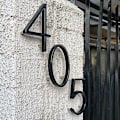 Miniatyrbilde 4 av 5: 5 tommers flytende husnummer for utendørs - Maksimal rustbeskyttelse Moderne husnummer, Sink legering skyggenummer med spikersett Dekor for utendørs hage