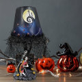 Miniatyrbillede 2 af 5: Mareridt Før Jul Bordlampe, Lys Op Led Månelys Bord Med Figur Tassel Harpiks Håndlavet Model Legetøj Skrivebords Dekoration