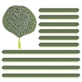Miniatyrbilde 1 av 5: 700 stk. Bulk Eukalyptusblader Kunstig Grønt Eukalyptus Til Diy Bryllupsbuketter Senterstykke