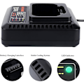 Miniatyrbillede 5 af 5: LCS36 LCS40 Batterilader til Black and Decke 36V 40V Max Lithium- Batteri LBXR36 LBX36 LBXR2036
