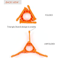 Miniatyrbilde 5 av 5: Drivstoffbeholder Stabilisator Stativ Gassbeholder Stativ Patronbeholder Tripod for Camping Drivstoffbeholder (Oransje)
