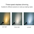 Miniatyrbild 4 av 5: Väggmonterad Läslampa Sconce USB Laddningsport Touch Dimmer Switch LED Varmvit Ingång