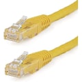 Pikkukuva 1 / 5: 1ft Cat6 Ethernet-kaapeli - Keltainen Cat 6 Gigabit Ethernet-johto -650mhz 100w Poe Rj45 Utp Muovattu Verkko-/paikkajohto W/vedonpoisto/f