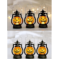 Miniatyrbilde 5 av 5: 3 stk Mini Halloween Gresskar Lyslykt LED Lys Gresskar for Halloween Dekorasjoner Innendørs og Utendørs Hage Plen Fest