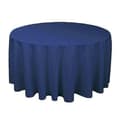 Rund polyesterdug til bryllupsfest i hvid sort rød blå guld Navy blue Diameter 180CM