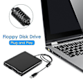 Miniatyrbild 5 av 5: 3,5 tums USB-mobil diskettstation Bärbar 1,44 MB Extern Diskett F