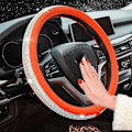 Miniatyrbild 1 av 5: Bling Diamant Bilstötskydd Med Kristall Rhinestones Universal 15 Tum För Fusion Focus Hrv Corolla Prius Rav4 Tacoma Camry (orange)