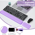 Miniatyrbillede 2 af 5: Håndledsstøttesæt, tastaturhåndledsstøttemåtte, ergonomisk musestøttepude, komfortabel og skridsikker og smertelindrende computerhåndled
