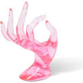 Miniatyrbilde 1 av 5: Smykkeholder for håndform, armbånd, ring, klokke, stativ, støtte, holder, armbånd, smykkedisplay, holder for smykker (rosa)