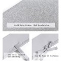 Miniatyrbillede 2 af 4: 3-delt baby seng skinnebeskytter sæt fra tygning til standard senge, 100% Silkeblød mikrofiber polyester, passer til side- og frontskinner grå