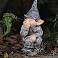 Miniatyrbillede 3 af 5: Dværg Statue, Fræk Sjov Udendørs Statue Resin Elf Have Statue Græs Dekoration, Dværg Have Skulptur og Statue Miniature Form til Havekunst Urinat