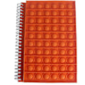 Miniatyrbild 3 av 4: Pop It Fidget Toy Push Pop Bubble Notebook Push It Bubble Silikonfodral Anteckningsbok Studentmaterial