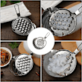 Miniatyrbillede 2 af 5: 2 stk. Bønnegelé Skraber Rustfrit Stål Spaetzle Maker Spaetzle Noodle Dumpling Maker Ost Smør Rivjern Køkkenredskaber