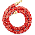 Miniatyrbillede 1 af 5: Guide Rope Barrier Rope Divider Queue Divider Rope For Guidance System Med Guld Krog 1,5m Rød