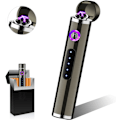 Miniatyrbillede 1 af 5: USB-opladelig vindsikker elektronisk lighter, berøringsskærm plasma