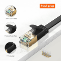 Miniatyrbild 4 av 5: Platt Cat8 Ethernet-kabel Lång, 40g Hög Hastighet Smalt Nätverks Lan-kabel Gigabit Internet Router-kabel Rj45 Tråd för Dator Laptop