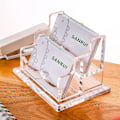 Miniatyrbillede 1 af 4: Visitkort Holder Til Skrivebord - Klar Akryl Visitkort Stativ - Flere Visitkort Display Holder Passer Til 2\" X 3.5\" Visitkort