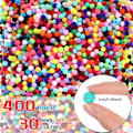Miniatyrbillede 2 af 5: 4000 stk. 1 cm Assorterede Pom Poms Multifarvede Håndværk Pompoms, Mini Pom Poms Kugler Bulk Fuzzy Puff Balls Til DIY Kunst Håndværk Smykker Mak