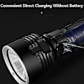 Miniatyrbillede 5 af 5: 30000-100000 Lumen Høj Effekt Led Vandtæt Lommelygte Lampe Ultra Lys, 3 Tilstand Mest Kraftfulde 50w Xlm-p70 Led Usb Genopladelig Lommelygte (25w