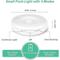 Miniatyrbillede 2 af 3: Automatisk LED Natlys Indvendig Bevægelsessensor Lys Trådløs LED Lys 3 Tilstande (auto/til/fra) USB Genopladeligt Lys [Energiklasse A+++] 3 Styk