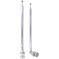 Miniatyrbilde 1 av 5: () BNC Radioantenne med BNC Hannkontakt Adapter Teleskopisk Rustfritt Stål HF VHF UHF BNC
