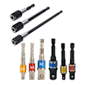 Pikkukuva 1 / 5: 9 kpl/setti Drill Nut Universal Hex Shank Extension Bar Ammattimainen Hylsy Bittisovitin Iskuavaikutteiselle Ruuvimeisselille