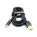Pikkukuva 1 / 5: 100 W:n USB-C-kannettava tietokoneen sovitin, latauskaapeli, pistoke, kaksois E-P-muunnin