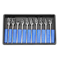 Miniatyrbillede 5 af 5: 10 stk. Carbide End Mills 2,35 mm Rotationsaks Carbide Fræser Router Bit Til Træbearbejde