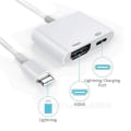 Miniatyrbillede 4 af 5: Lightning til HDMI Digital TV AV Adapterkabel til Apple iPhone iPad 5 6 7 8 Plus X