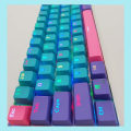 Miniatyrbillede 3 af 5: 61 PBT Keycaps, Ducky One 2 Mini Keycaps OEM Profil RGB Keycaps, Blå