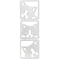 Miniatyrbild 1 av 5: Kattstansar för korttillverkning 3 st Kattmetallstansar Stansklipp för DIY Scrapbooking Album Dekorativ Prägling Papperstansar