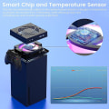 Miniatyrbillede 2 af 5: Automatisk Køleblæser til Xbox Series X Konsol, Smart Sensorstyret Blæserhastighed med Temperatur, RGB Lys, Lav Støj