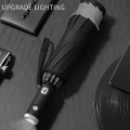 Miniatyrbillede 5 af 5: Automatisk Omvendt Paraply Inverted Reflekterende Foldbar LED Lys Sikker Nat Vindtæt Til Mænd Kvinder
