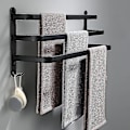 Miniatyrbild 1 av 2: Aluminium väggmonterad handdukshållare - 3 lager - 40 cm - Vattentät
