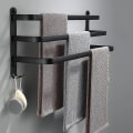 Miniatyrbillede 1 af 2: Aluminium vægmonteret håndklædeholder - 3 lag - 40 cm - Vandtæt