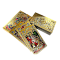 Miniatyrbillede 1 af 4: Papir Manuel Luksus Guldfolie Tarot Mærke Bronzering PVC Vandafvisende Slidstærk Hfmqv