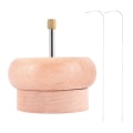 Miniatyrbillede 2 af 5: Diy Fremstilling Perle Spinner Holder Gem Workshop Træ Håndværk Projekt Strengning Med Stor Øje Nål G
