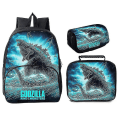 Miniatyrbild 1 av 4: Godzilla Vs Kong Tre-delad Godzilla Vs. Kong 16\" Rund Väska Stil 9