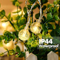 Miniatyrbillede 2 af 2: Wabjtam 10ft 20 LED Globe Lysstreng Indendørs Udendørs Dekorative Feelygter Varmt Hvid