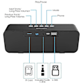 Pikkukuva 5 / 5: Bluetooth-kaiutin, kannettava langaton ulkokaiutin (hopeaharmaa)