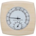 Miniatyrbillede 1 af 5: Saunatermometer og Hygrometer, Sauna Trætermometer 2 i 1 Sauna Temperatur Fugtighedsmåler