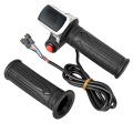 Miniatyrbillede 1 af 5: Universal Elektrisk Cykel Gasgreb Med LCD Display Håndtag Gasgreb Til 36v Twist Gasgreb Scooter E-